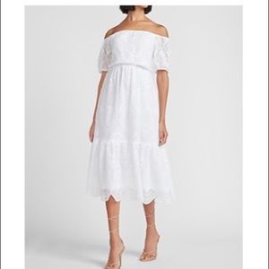 NWT White Eyelet Dress